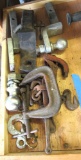 hitch ball, revivers, chain binder, c clamp