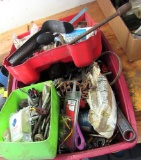 misc nuts and bolts, hose clamps, misc