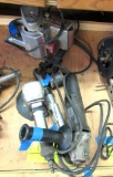 belt sander, grinder, pneumatic ratchet wrench, sander