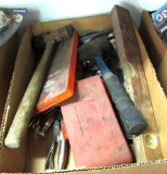 hammers, tap and die, level, clamps