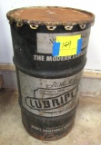 old lube barrel