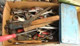 misc tools, hammers, wrenches, screwdrivers, file