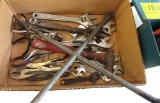 crescent wrenches, tire iron