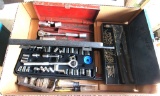 socket sets, pipe wrench, rivet gun