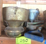 old kitchenware, shovel handle