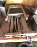 washboard and an antique wringer