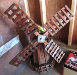 wooden windmill