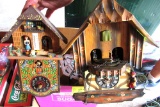 3 cuckoo clocks with keys