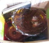 serving bowls, glassware