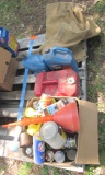 oil, gas can, shop chemicals
