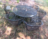 patio table and chairs