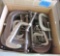 box of C-clamps and files