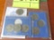 8 Susan B. Anthony dollars 2 sets of all mint mark and 2 mint mark D