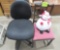 2 chairs, fat snowman
