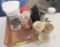 coffee pot, coffee maker and filters