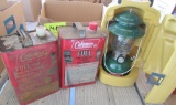 Coleman gas lantern with fuel,
