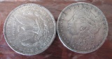2- 1885 Morgan Silver Dollars no mint mark