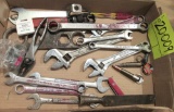 utility knives, riveter, pliers, wire stripers