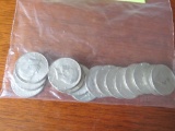 15 asst. 1965-1968 Kennedy half dollars