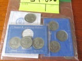 8 Susan B. Anthony dollars 2 sets of all mint mark and 2 mint mark D