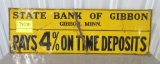 State Bank of Gibbon sign