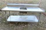 stainless steel sink 75x30.5x39