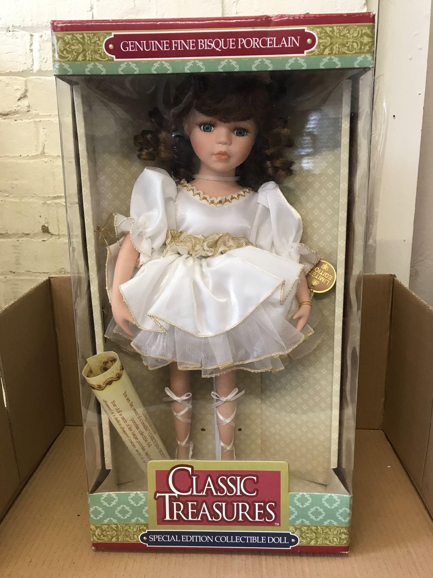 Genuine Fine Bisque Porcelain Doll