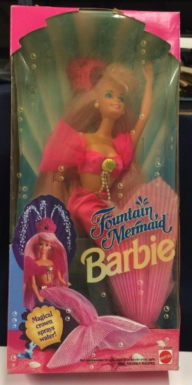 Vintage 1993 Mattel Fountain Mermaid Barbie NIB