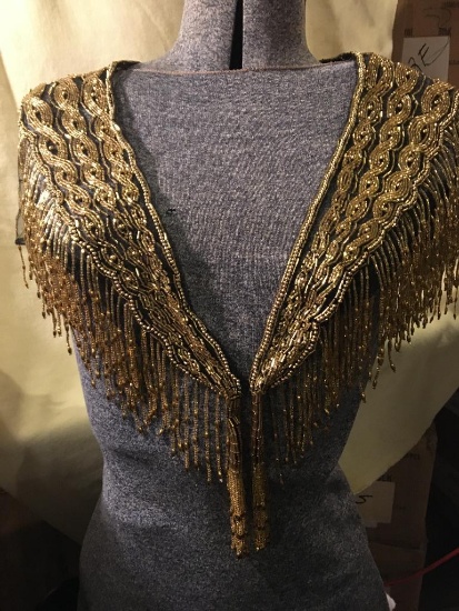 Gold Beaded Shawl