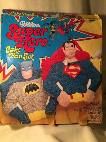 Super Hero Cake Pan Set and Disney Character Wilton Candy Molds