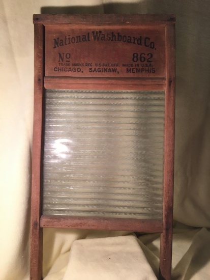 Vintage Glass Washboard