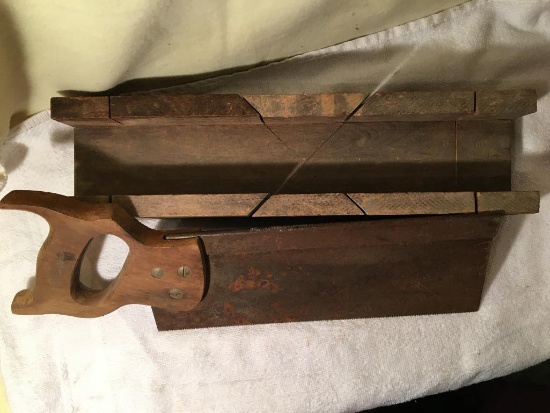 Vintage Mitre Saw and Box