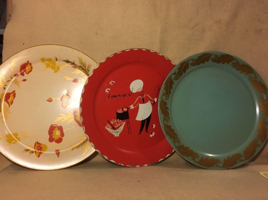 Large Round Supper Trays