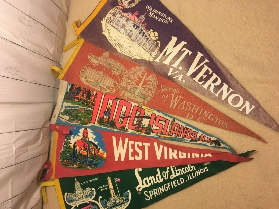 Vintage Souvenir Banners