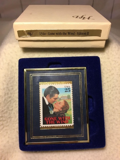 Hanford Heirlooms 'Gone With the Wind' Framed Stamp