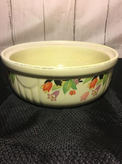 Vintage Halls Kitchenware Crocus Pattern 8" Casserole Dish