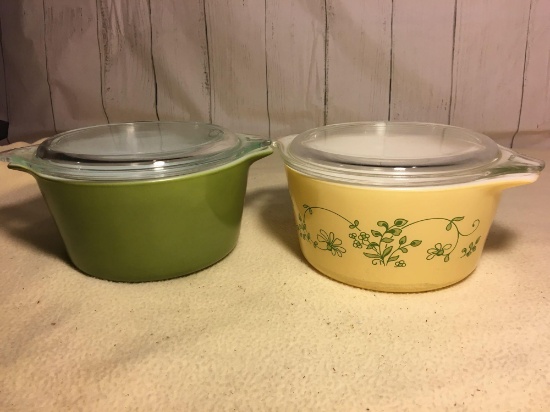 Pyrex 1-Quart Dishes with Lids