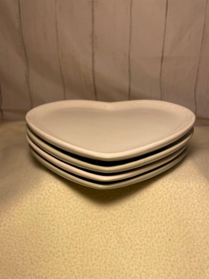 Heart Snack Plates, Set of 4
