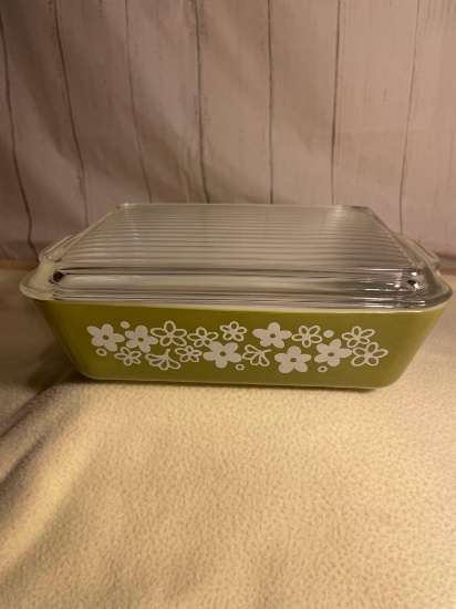 Pyrex Rectangle Casserole Dish with Lid, #0503, Spring Blossom 1 Pattern