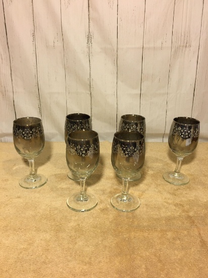 Royal Luster Wine Goblet Set