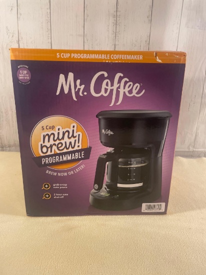 Mr. Coffee 5-Cup Programmable Coffee Maker New