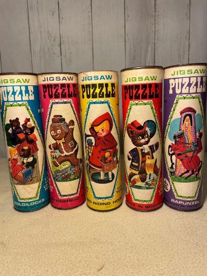 H-G Fairy Tale Jigsaw Puzzles in Canisters
