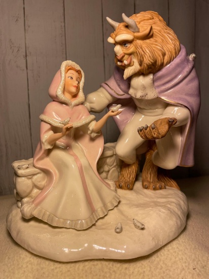 Beauty and The Beast Figure "Love's First Touch" Lenox Disney Showcase Collection
