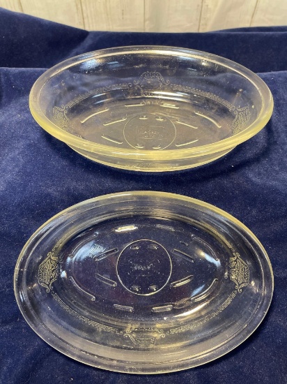 2 - Vintage Glassbake Small Casseroles