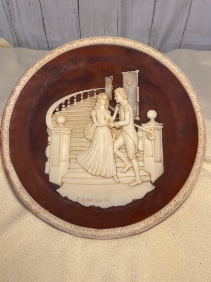 Incolay Studios Plate - Lord Nelson and Lady Hamilton, Plate #02114, 1982