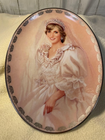 The People's Princess Oval Commemorative Plate, Bradford Exchange