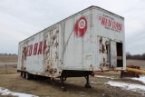 Red Ball Semi Van Trailer