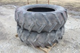 18.4-34 Rear Tractor Tires w/ Tubes