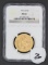 1915 $10 Indian Head Eagle Gold Coin, NGC MS61