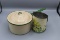 Enamelware, “Covered pan, sifter”